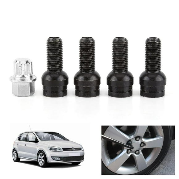 SCITOO Wheel Bolt 14x1.5 20 Pieces Black Shank Length 40mm Compatible with for VW for Audi SCITOO Wheel Bolt 14x1.5 20 Pieces Black Shank Length 40mm Compatible with for VW for Audi